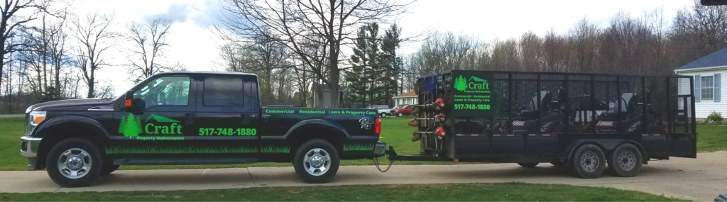 Craft Property Maintenance Truck and Trailer